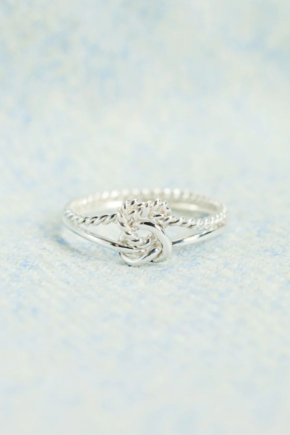 925 Sterling Silver Knotted Ring – Adjustable & Elegant Ring