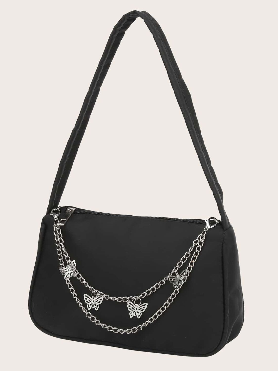 Butterfly Chain Polyester Handbag Handbag