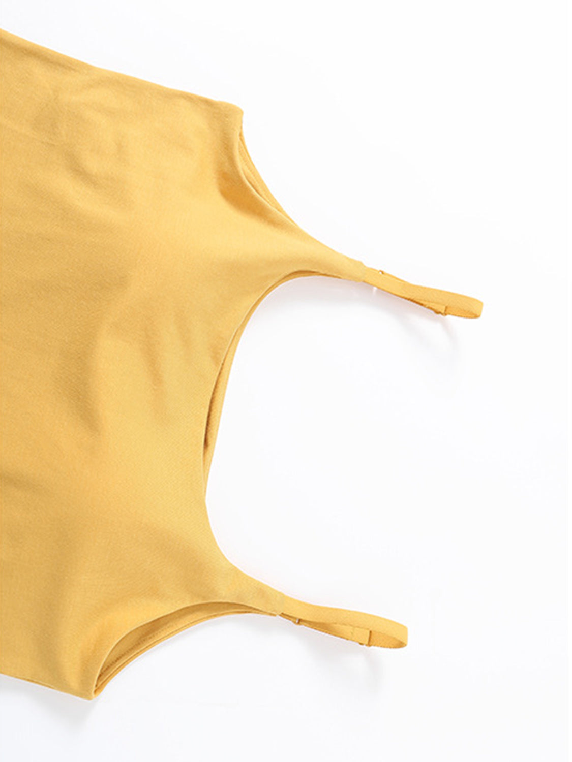 Scoop Neck Cropped Cami with Chest Pads Camisoles