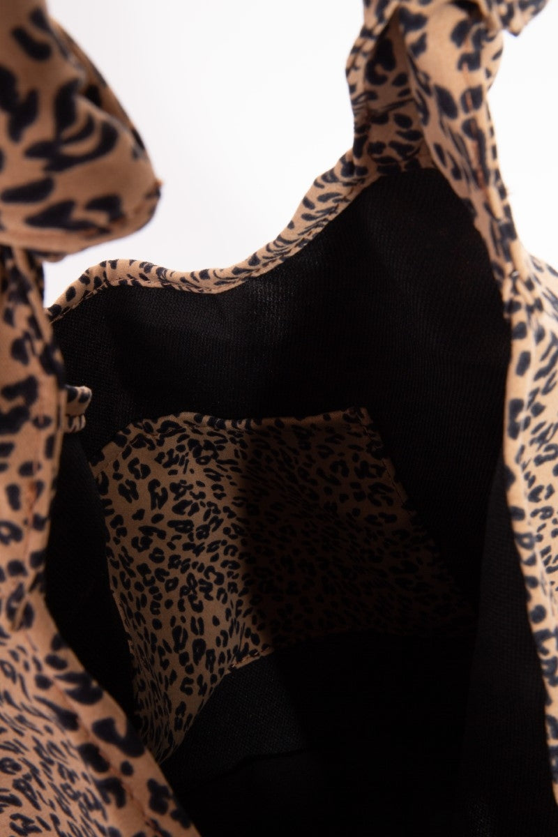 Fame Leopard Knotted Strap Shoulder Bag - Swift Pickup