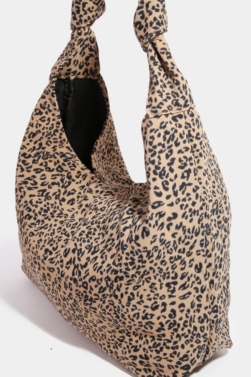 Fame Leopard Knotted Strap Shoulder Bag - Swift Pickup