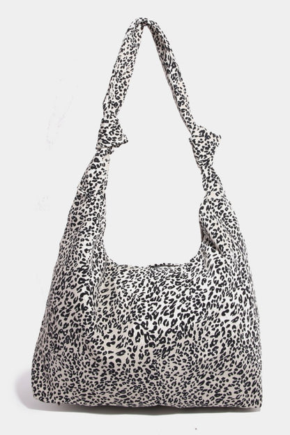 Fame Leopard Knotted Strap Shoulder Bag - Swift Pickup